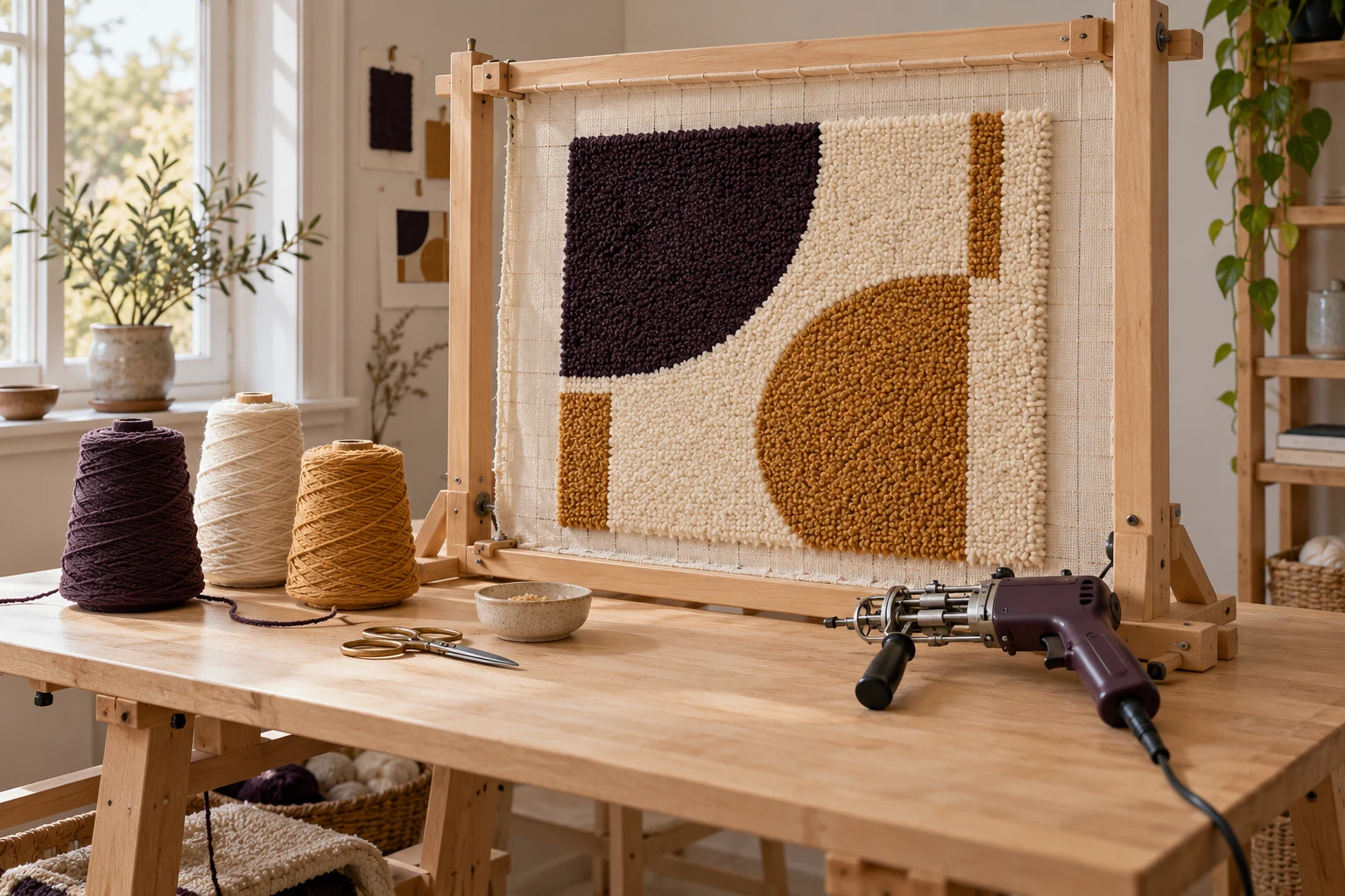 Rug tufting supplies collection